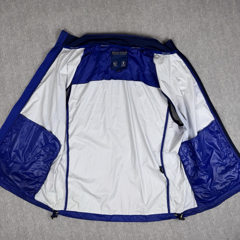 POLO GOLF RALPH LAUREN Vest Mens Medium Blue Windbreaker Water Resistant - Picture 3 of 9